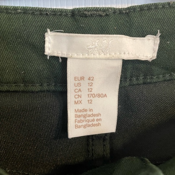 Green slim pants - Picture 3 of 3